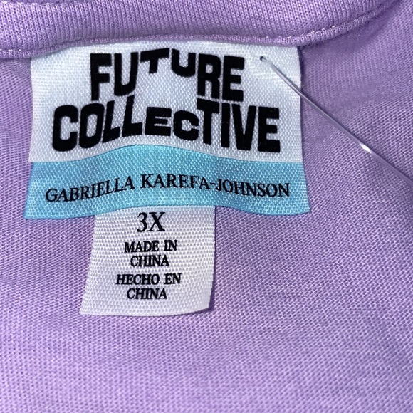 Future Collective Lavender Short Sleeve Bodysuit by Gabriella Karefa-Johnson - Picture 4 of 6